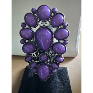 Purple Resin Stretch Ring